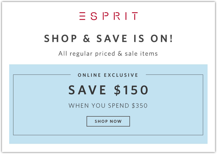 Espirit discounts