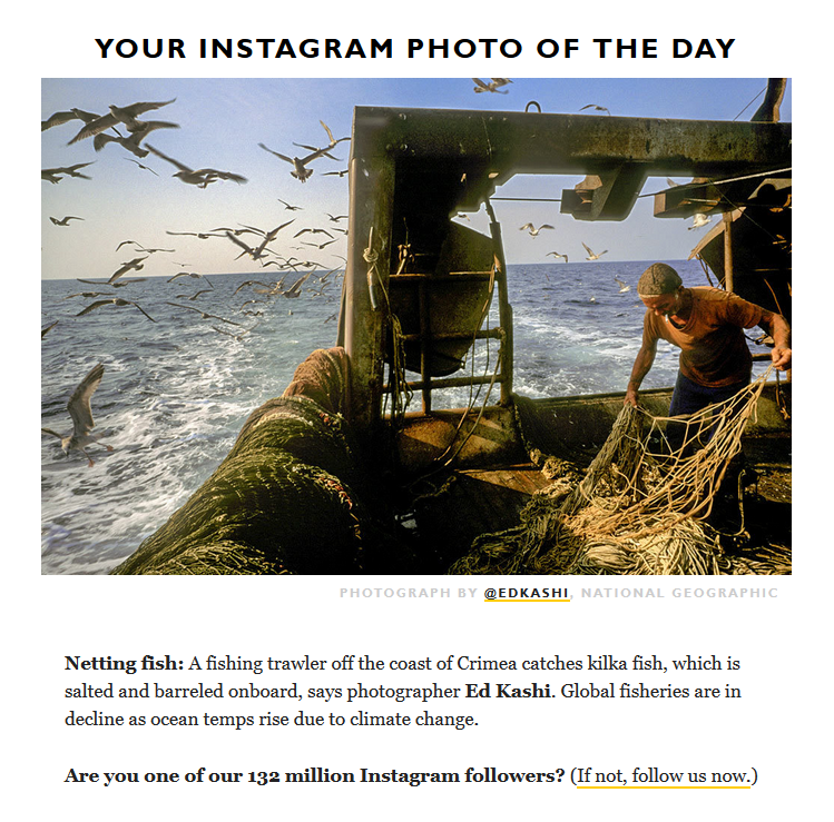 National Geographic e-postasında 