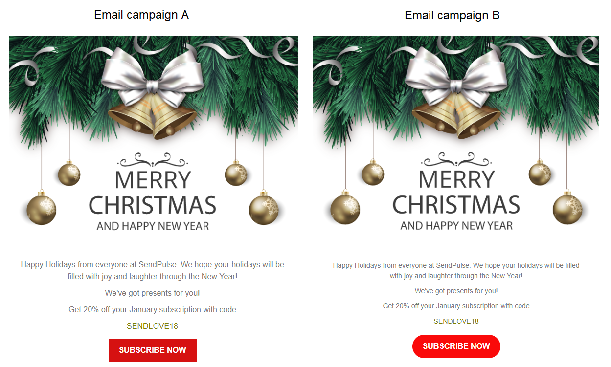 A/B test your email campaigns