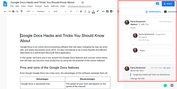 This Amazingly Simple Google Docs Hack Is a Game-Changer