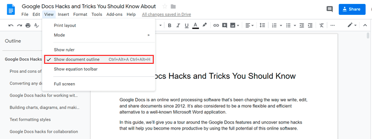 Online collaboration with Google Docs - sharing a doc and adding