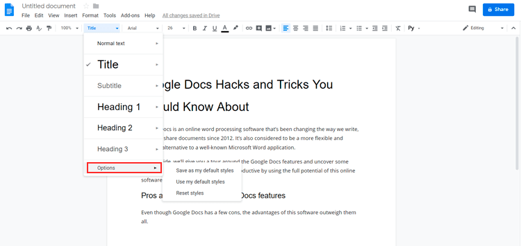 This Amazingly Simple Google Docs Hack Is a Game-Changer