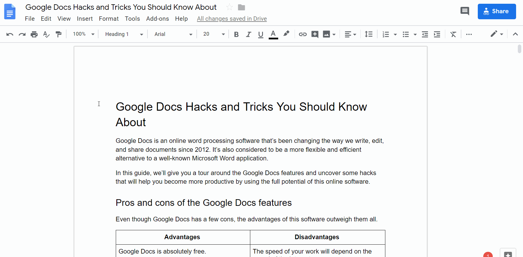google docs hacks version history