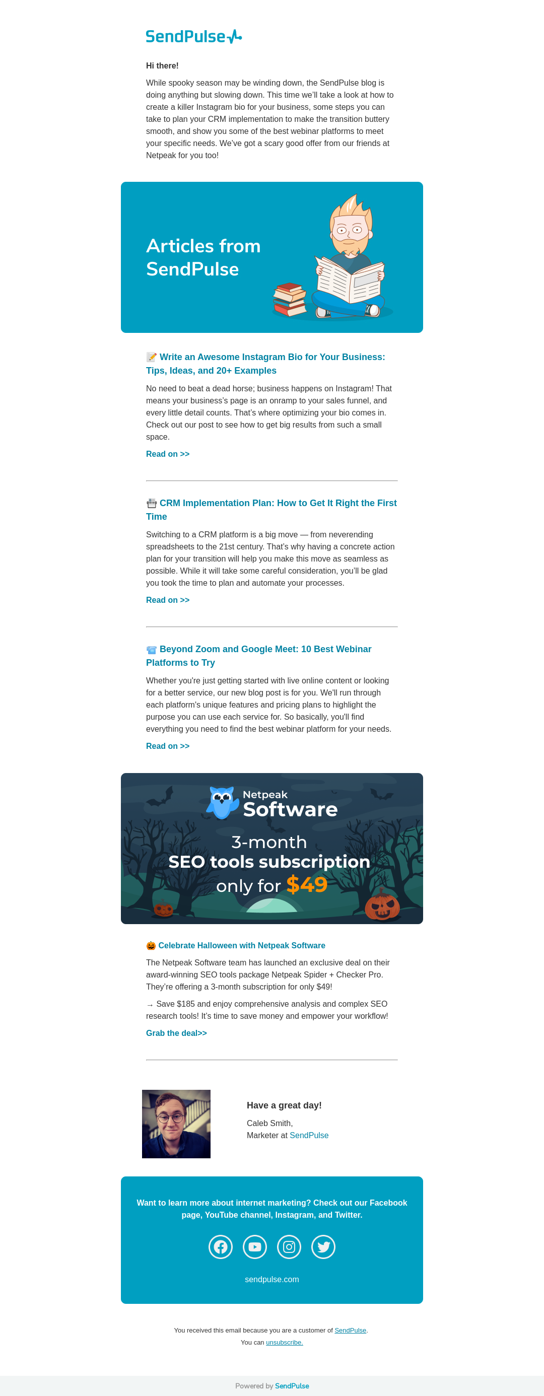 The Best Sellers Email Newsletter Template