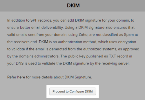 dkim for business email address