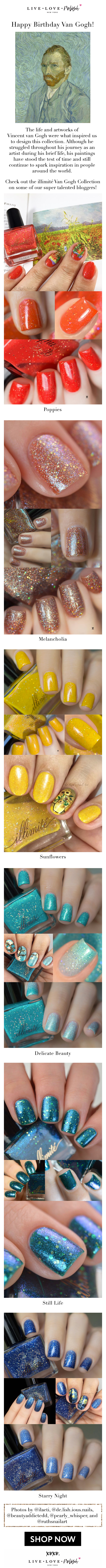 An email dedicated to Van Gogh’s birthday from Live Love Polish
