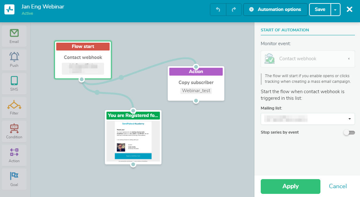 automated email flow