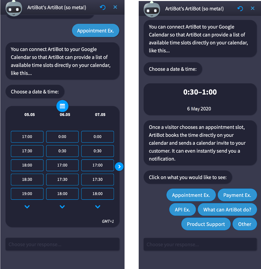 interview scheduling bot