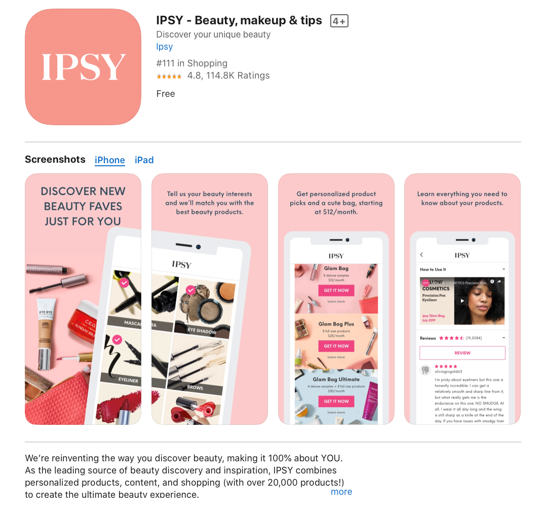 IPSY, en iyi güzellik deneyimini yaratmak için kendi uygulamasında kişiselleştirmeyi kullanıyor