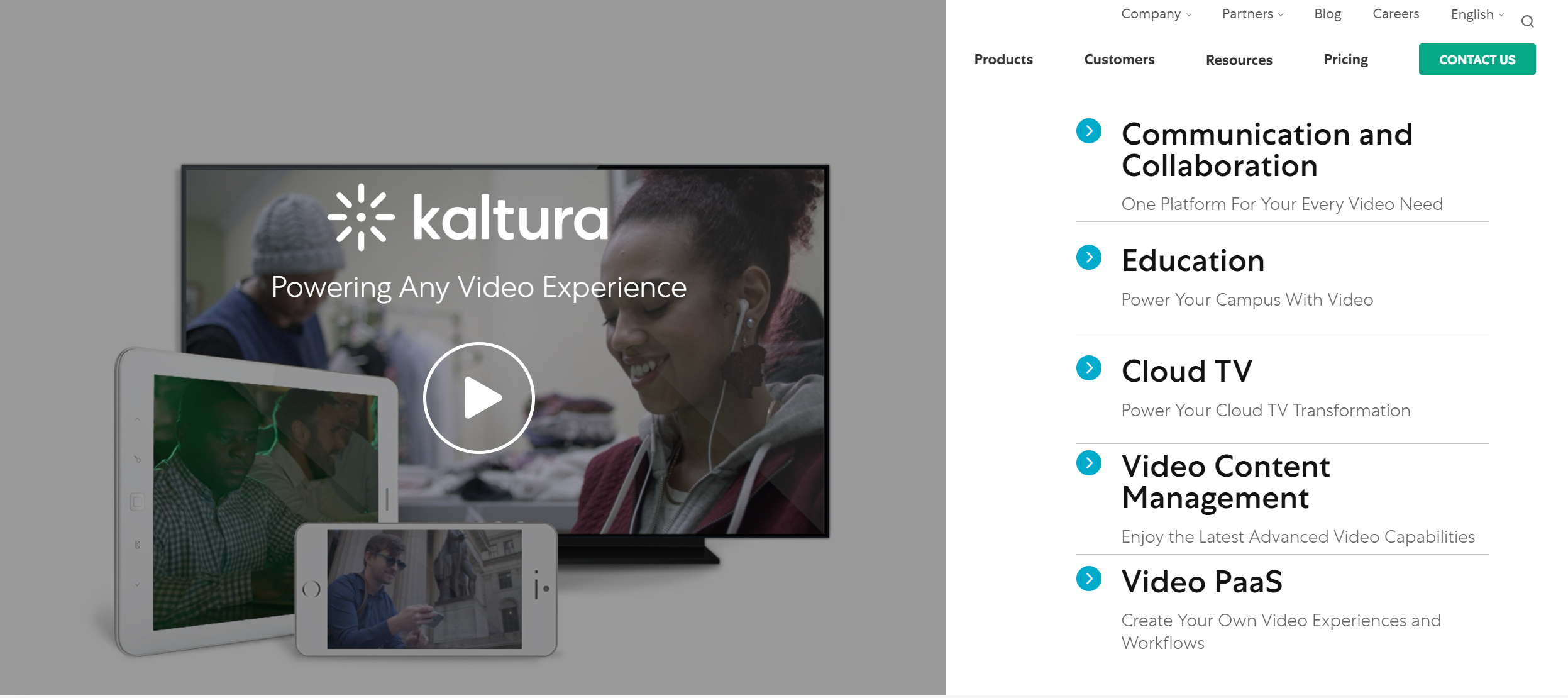 Kaltura video cms