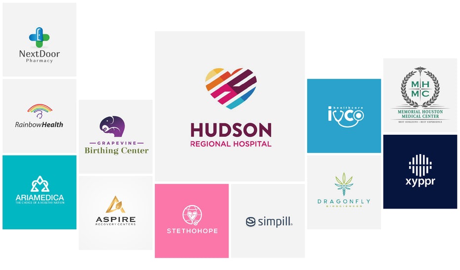 Логотипы медицинских брендов
