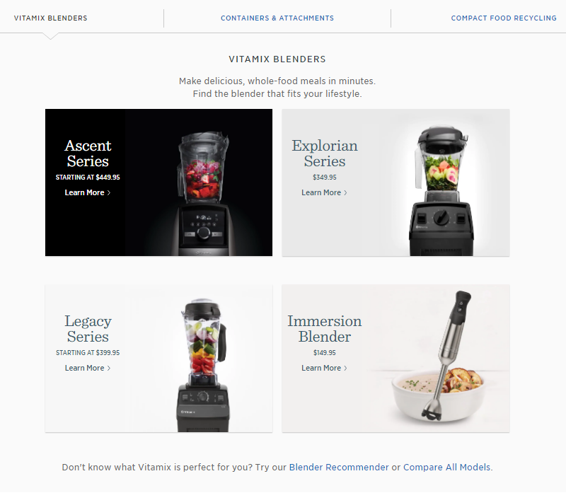 vitamix website