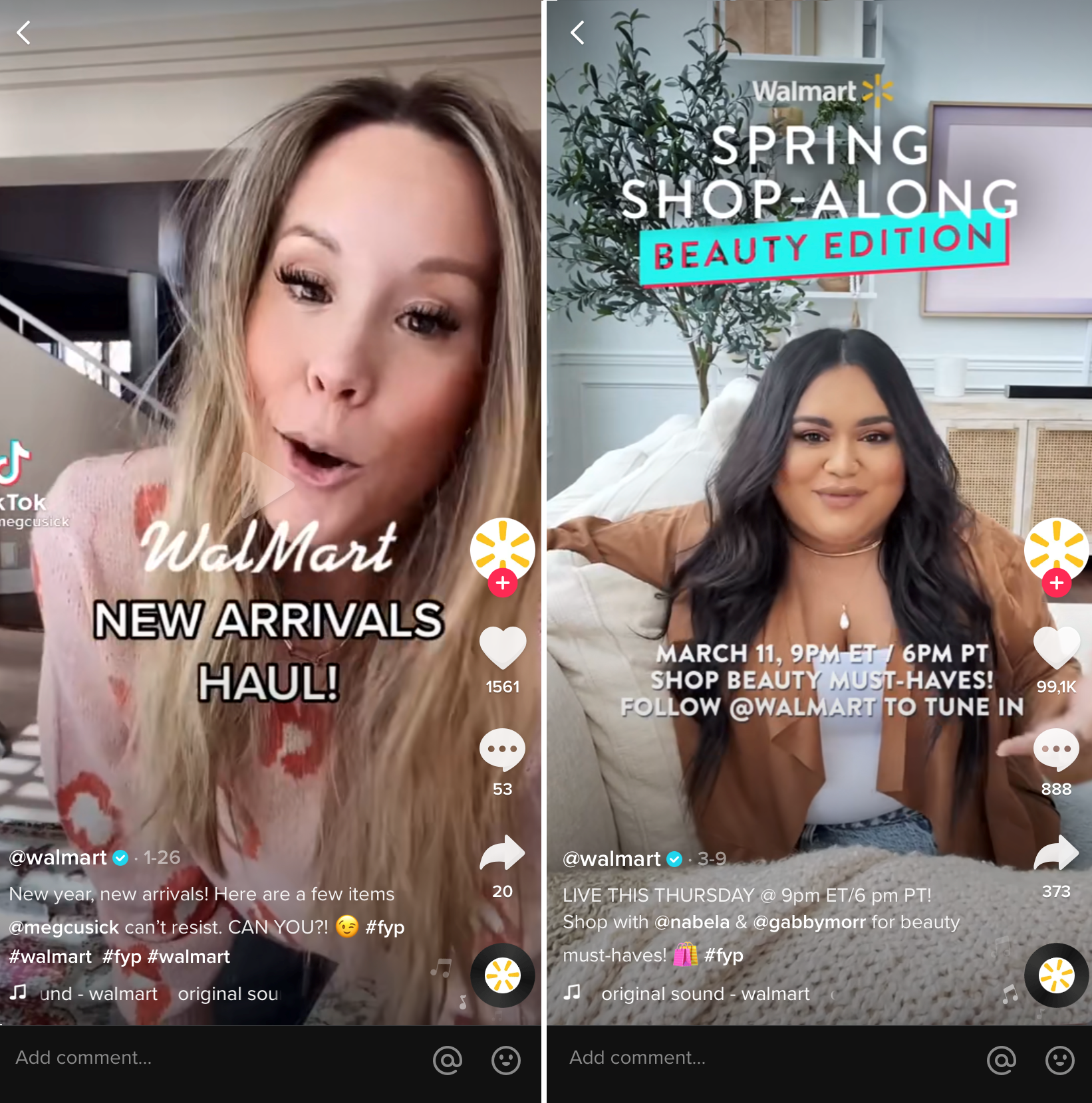 tiktok videos for walmart