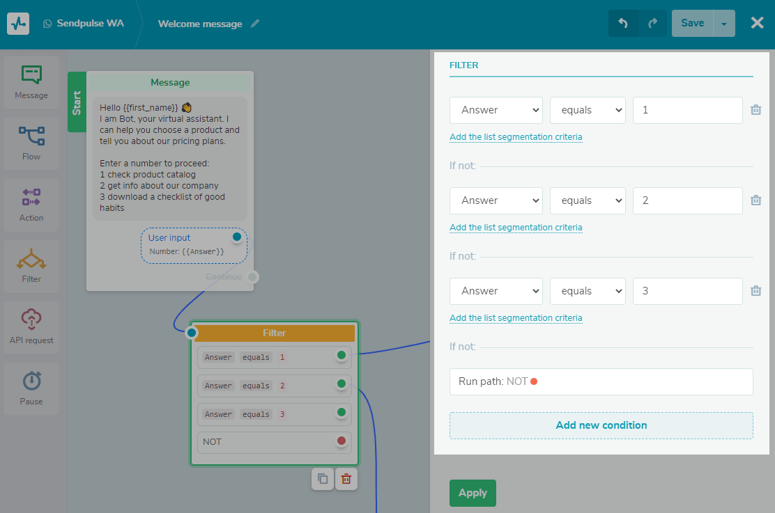 Como configurar o elemento 