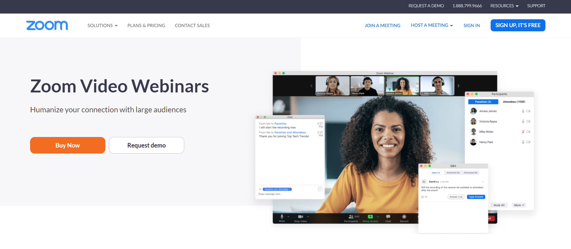 Головна сторінка продукту Zoom Webinar Головна сторінка продукту Zoom Webinar