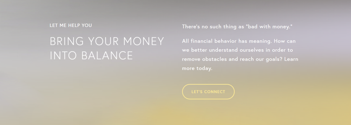 Bir finans konseyinin kişisel web sitesi örneği