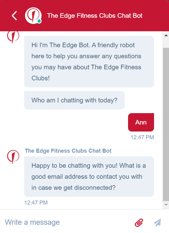 fitness chatbot