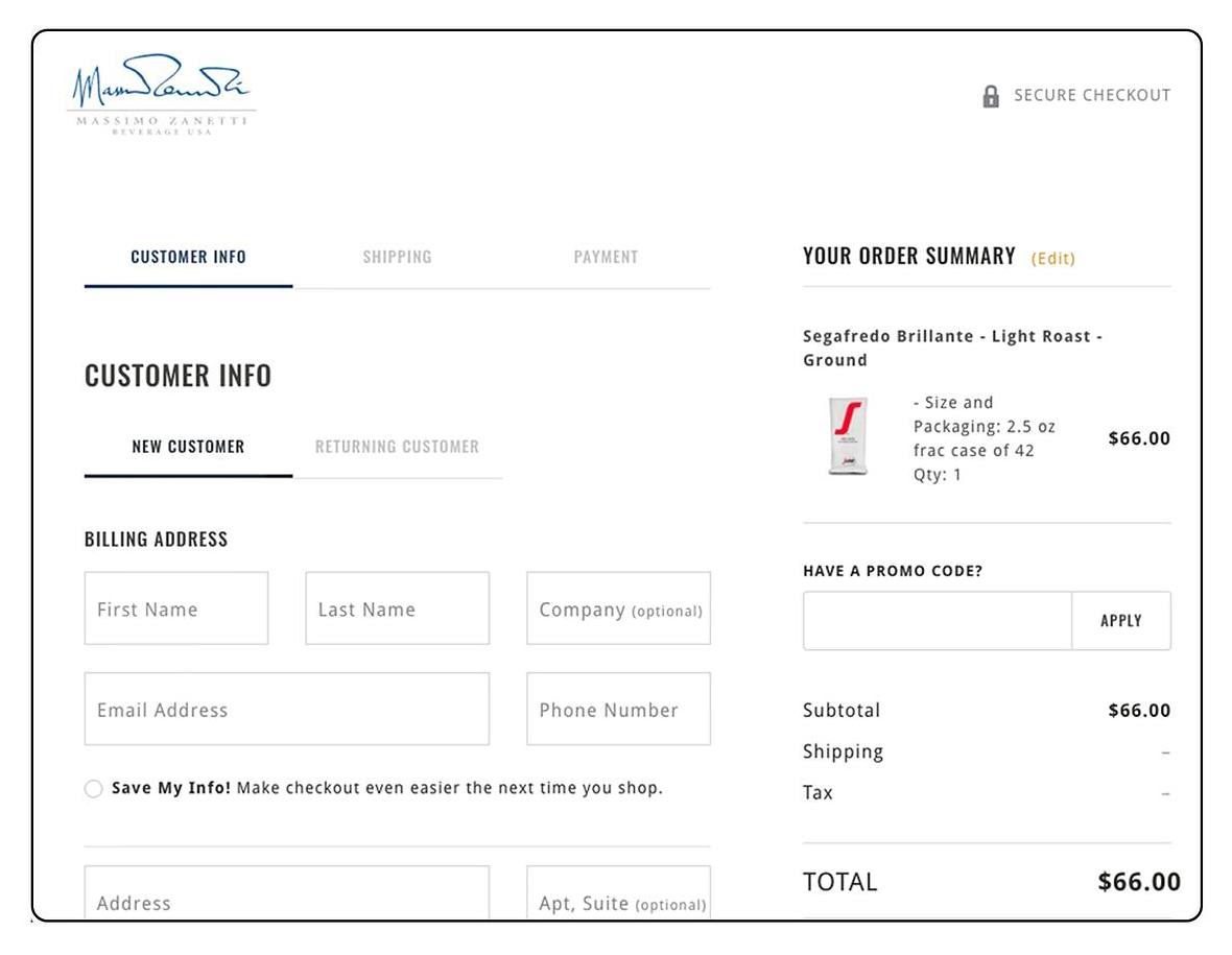 checkout process