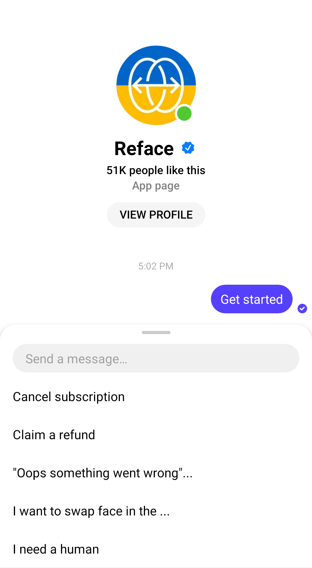 customer service chatbot