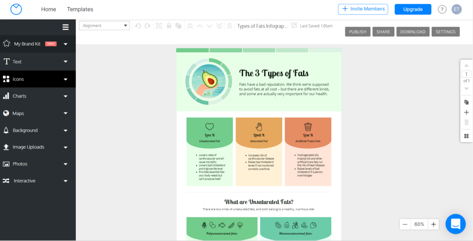 Venngage infographic template example