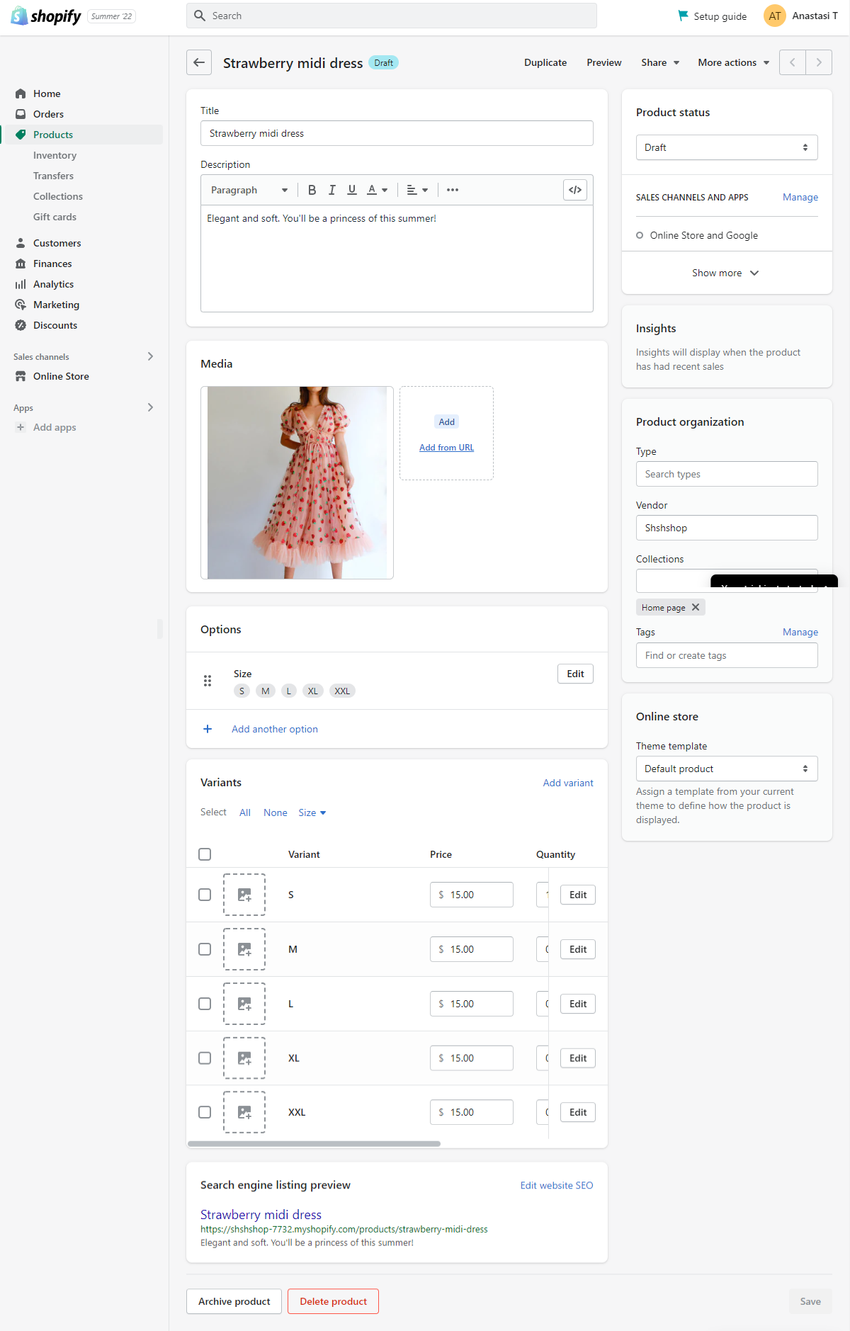 Shopify — сервис-аналог Tilda для создания полноценного онлайн-магазина