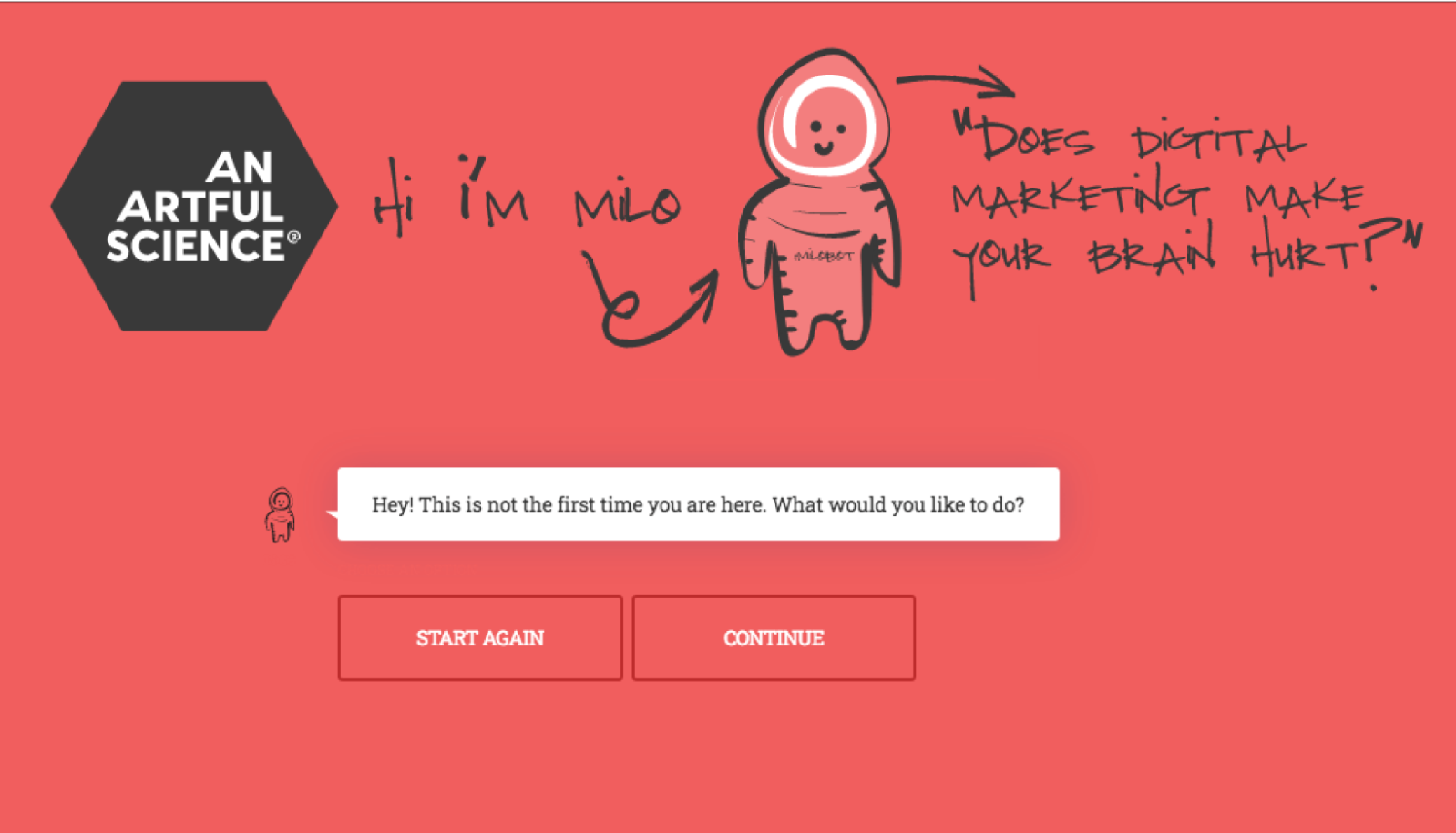 conversational landing page