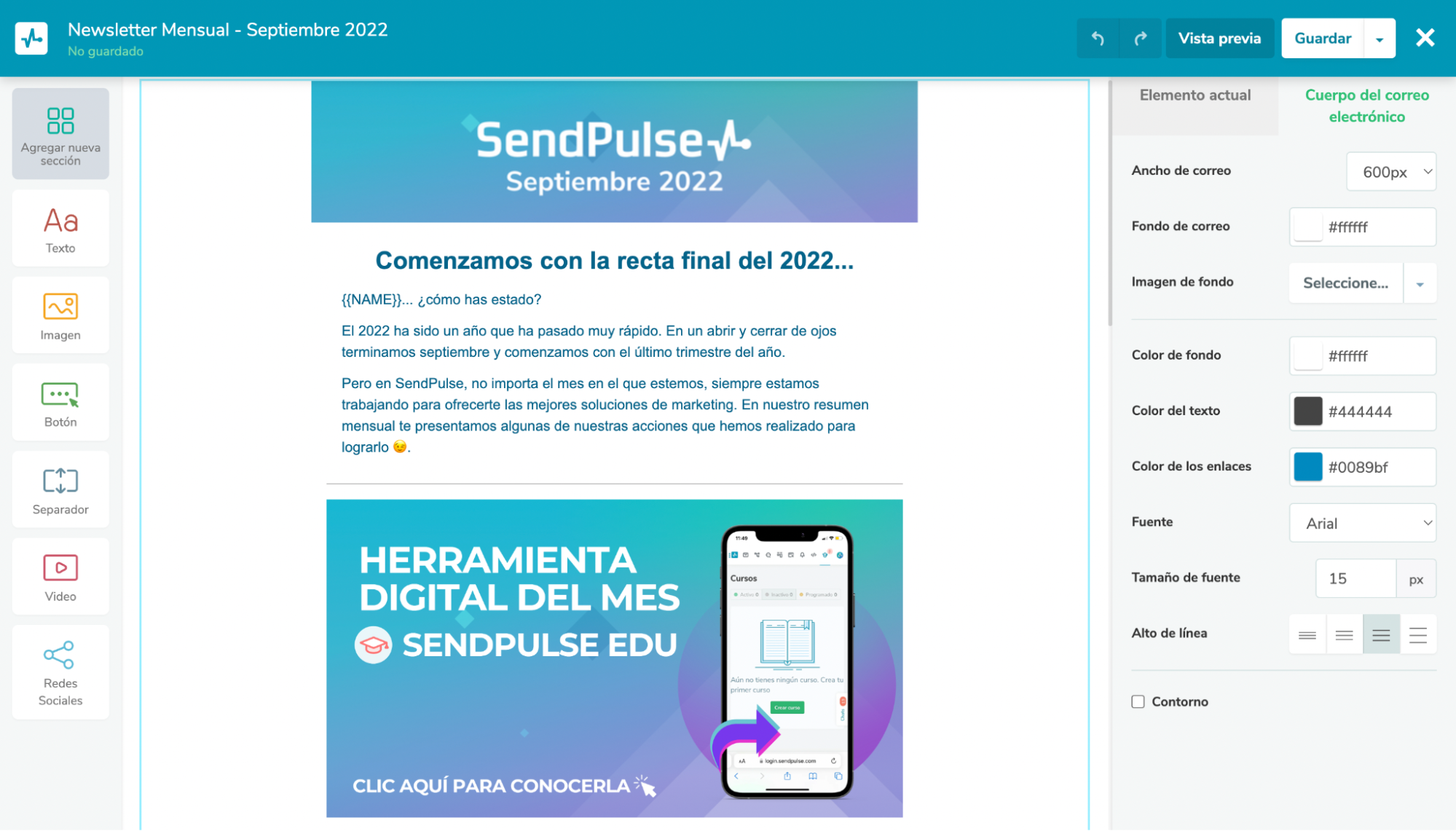 SendPulse te permite usar email marketing en tu publicidad creativa