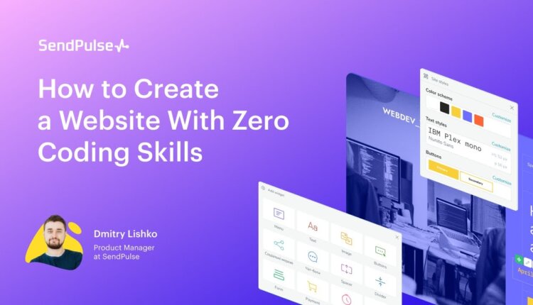 How to Create a Website With Zero Coding Skills [Webinar recording]