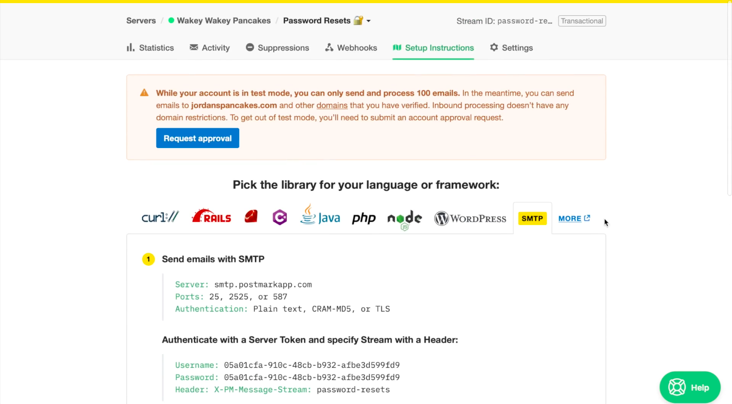 A PostMark é um dos melhores serviços de SMTP