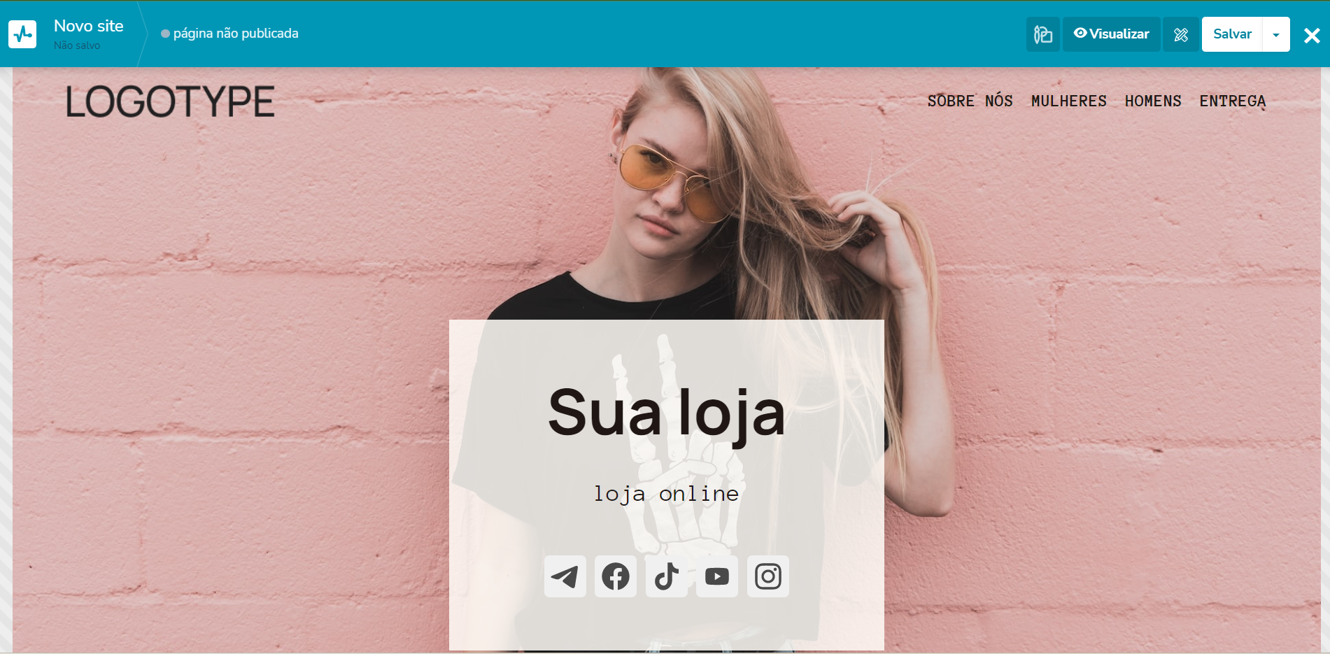 Landing page da SendPulse que pode ser ideal para enquentes de Instagram de loja