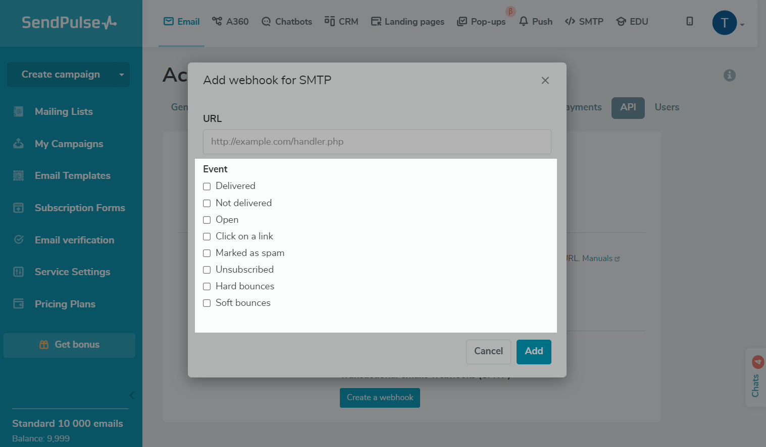 A SendPulse é um dos melhores serviços de SMTP