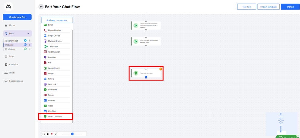 Creating a Telegram chatbot