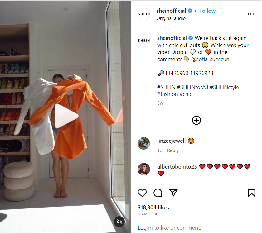 Shein'in influencer pazarlama kampanyası mega influencer'lar aracılığıyla geniş bir kitle yakaladı