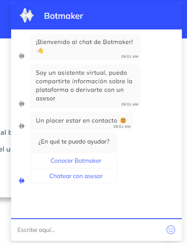 Botmaker te puede asesorar en todo momento para crear tu chatbot