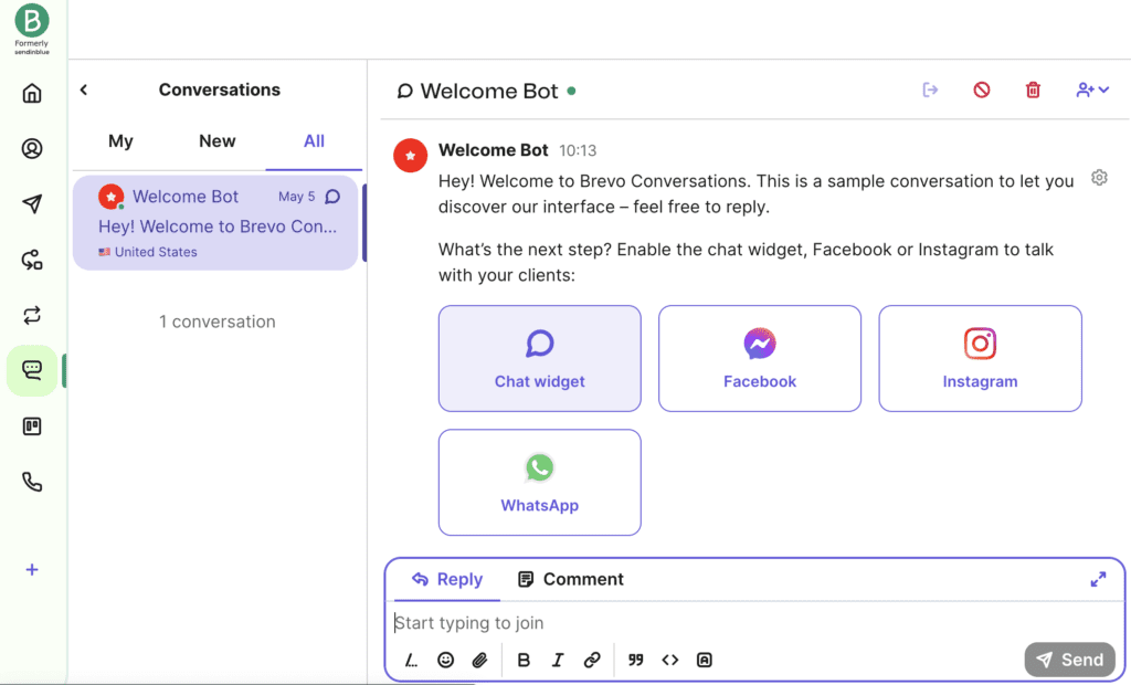 Chat widget configurations