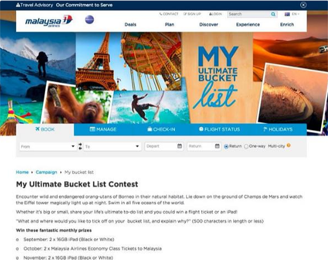 Publicidad de Malaysia Airlines hecha en el peor momento