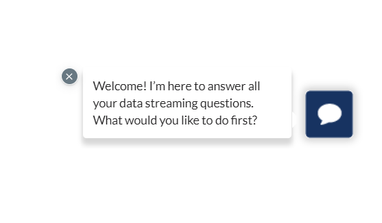 live chat welcome message example
