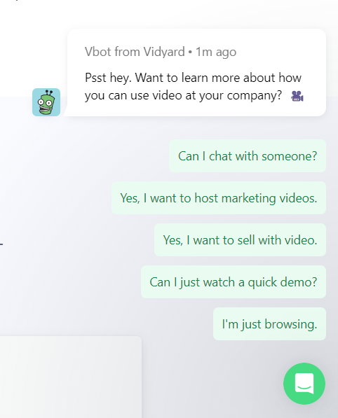 live chat welcome message example 
