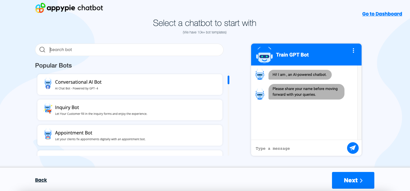 chatbot template