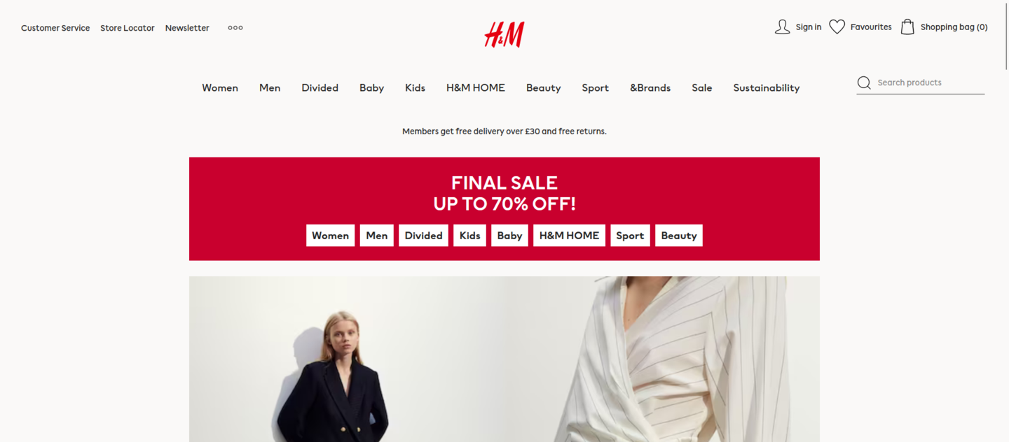 Customer service 2025 h and m