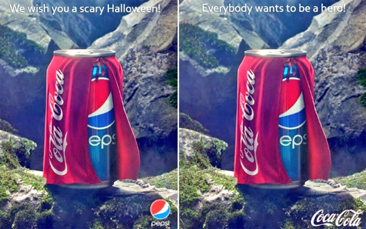 La publicidad de Halloween les permitió a Pepsi y Coca-Cola lanzar anuncios divertidos