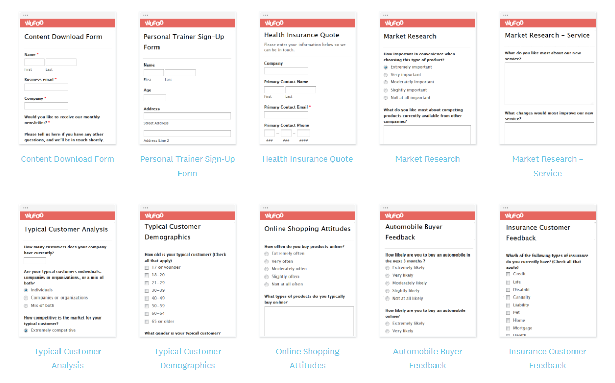 lead generation template gallery