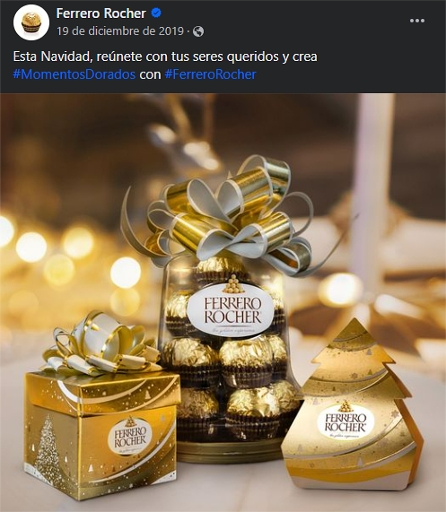 Ferrero se ha convertido en una marca emblemática de la Navidad
