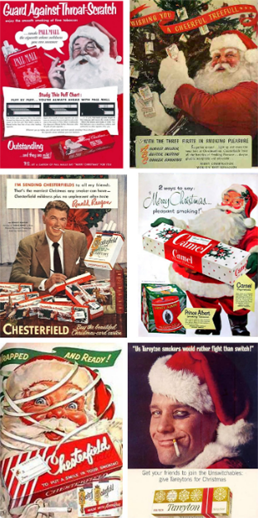 En el pasado anuncios de Navidad promocionaban productos que hoy no se promocionan en estas fechas