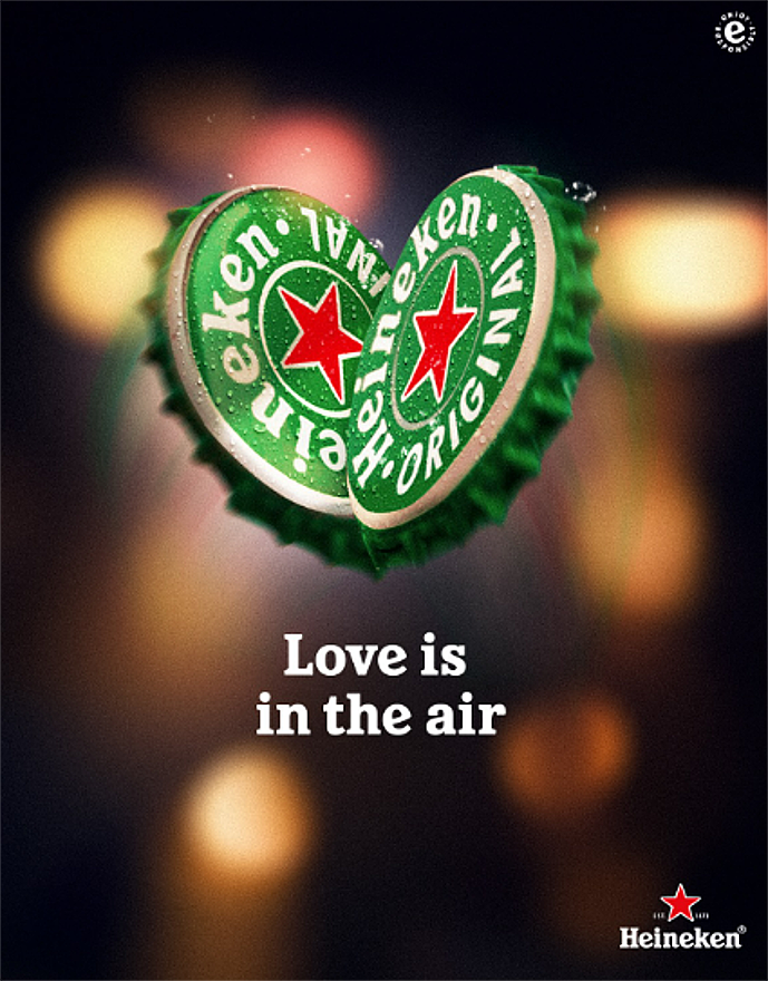 Los anuncios para el 14 de febrero de Heineken son efectivos y agradables