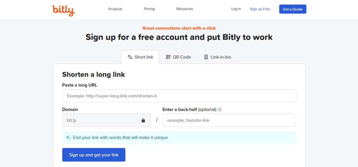 Можливості Bitly не доступні анонімним користувачам