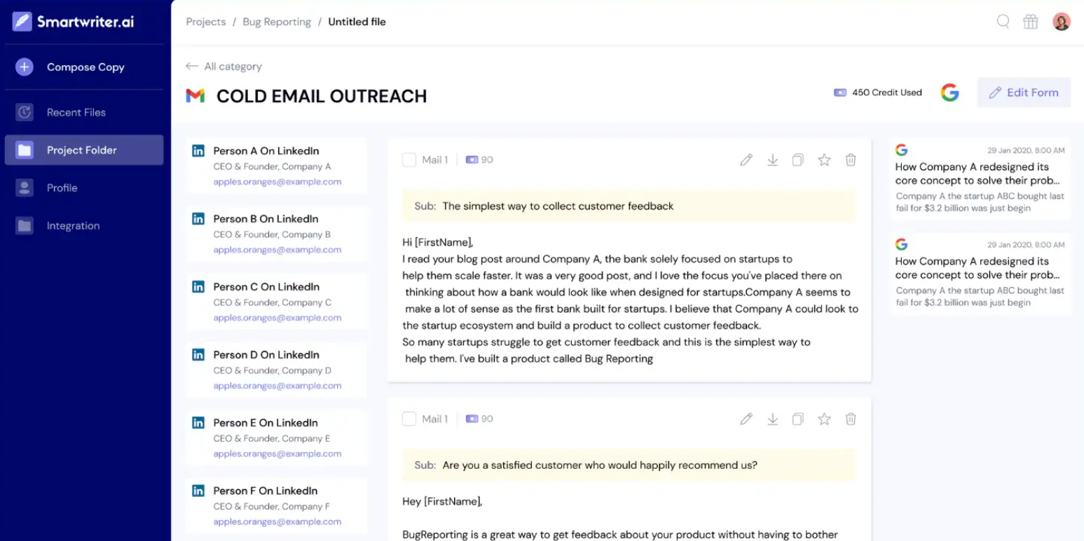 AI-powered email outreach