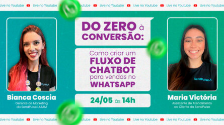Webinar: Do zero à conversão: como criar um fluxo de chatbot para vendas no WhatsApp 