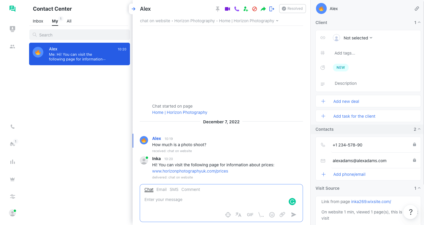 Müşteri hizmetleri için JivoChat kullanımı; kaynak: Tooltester