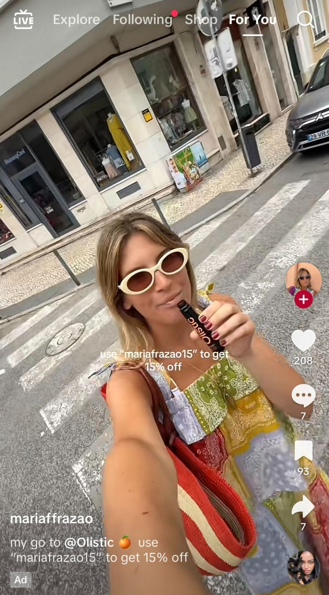 Spark Ad example on TikTok